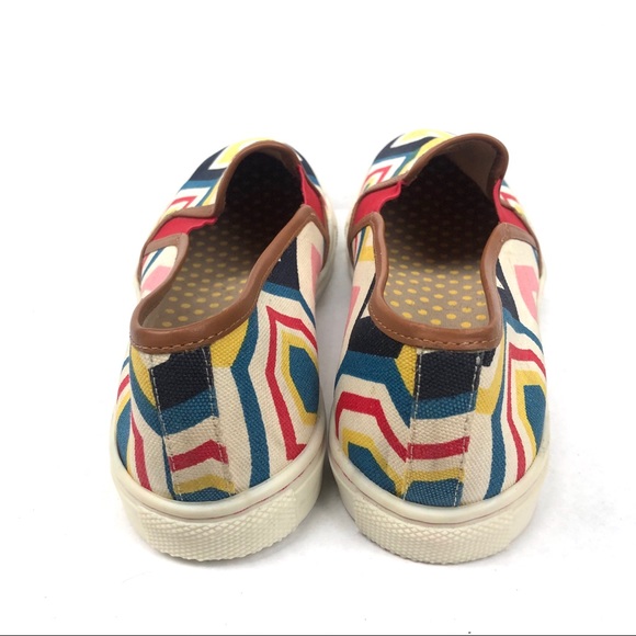Boden Geometric Print Canvas Slip On Sneakers 10.5 - Picture 4 of 11